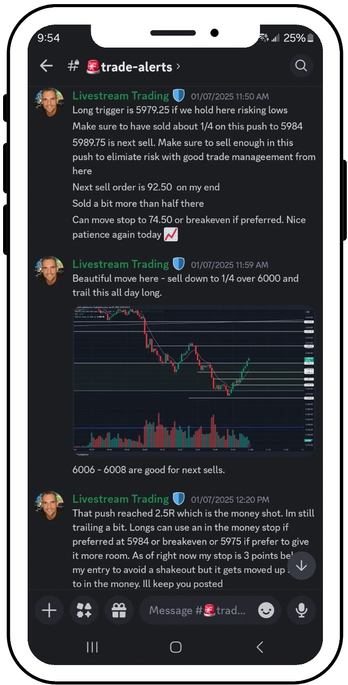 Livestream Trading Mobile